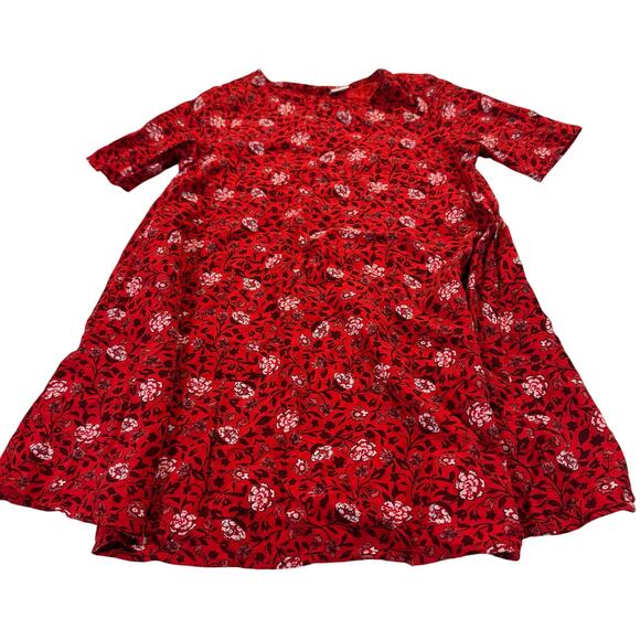 Old Navy Other - Old Navy Toddler Girl 4T Red Floral Dress